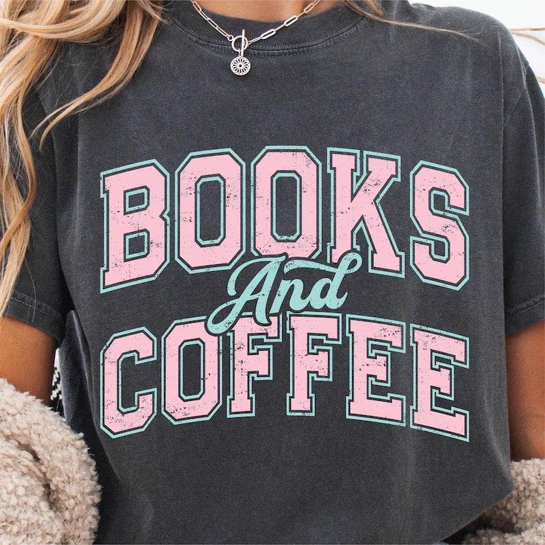 Books and coffee-DTF&UV