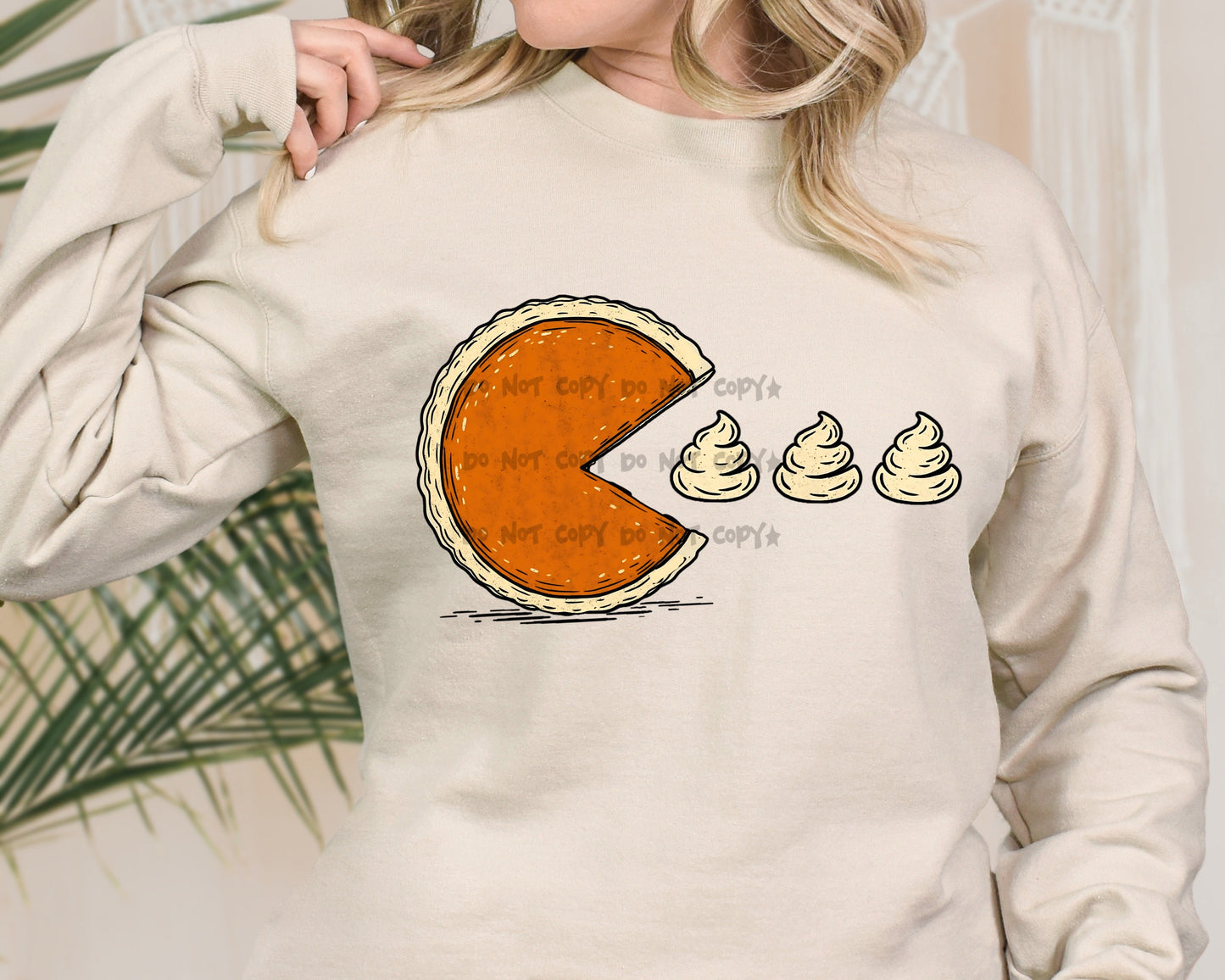 Pumpkin Pie Pac-Man -DTF&UV