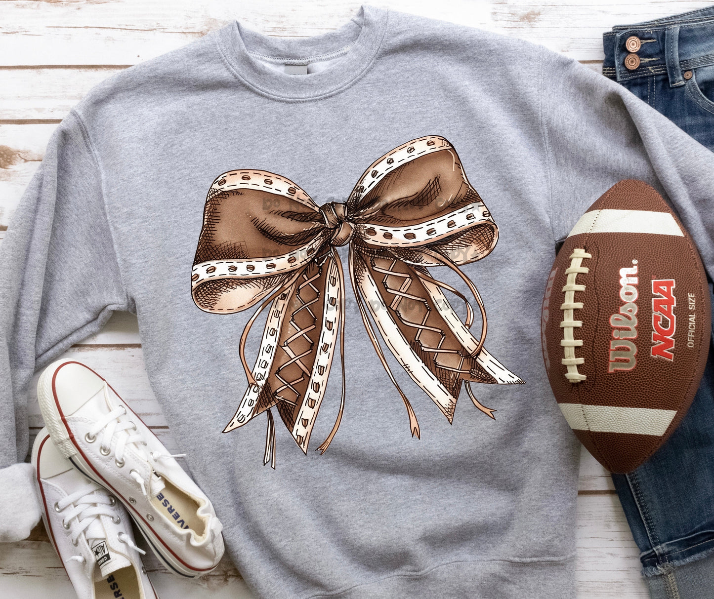 Football bow-DTF