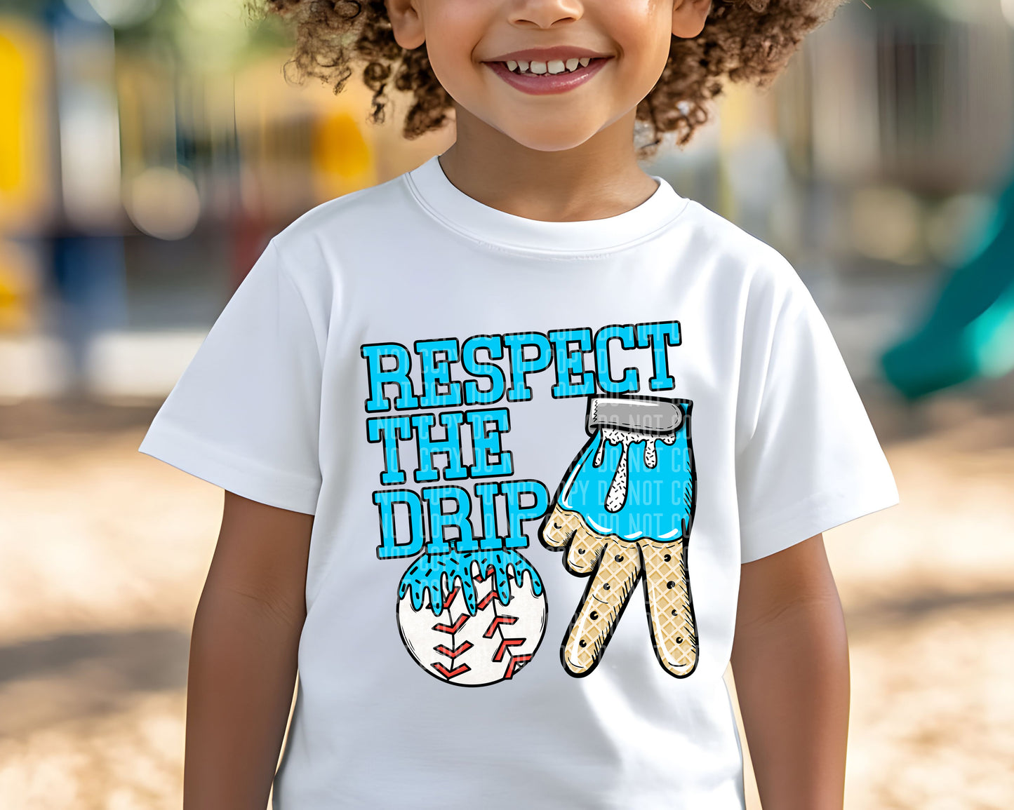 Baseball Glove Drip(dropdown)-DTF