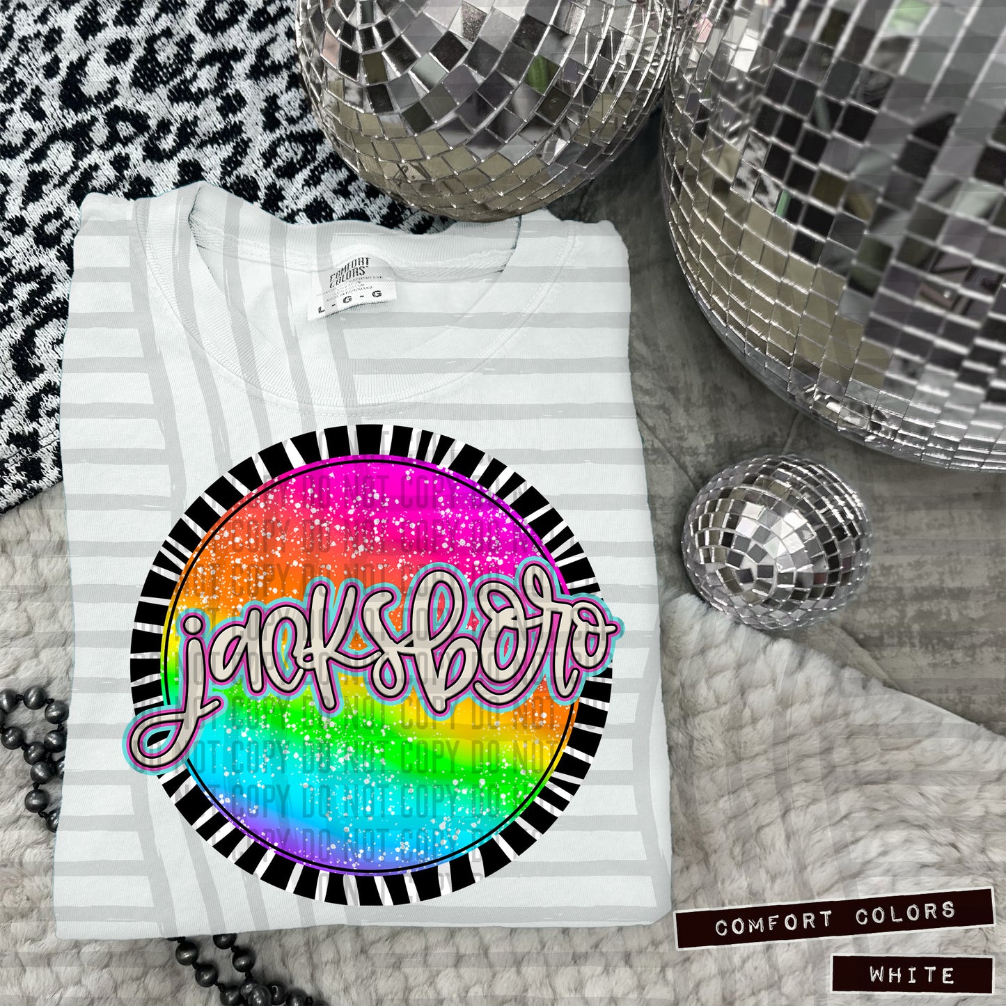 Rainbow Splatter Rounds(Dropdown)- DTF&UV