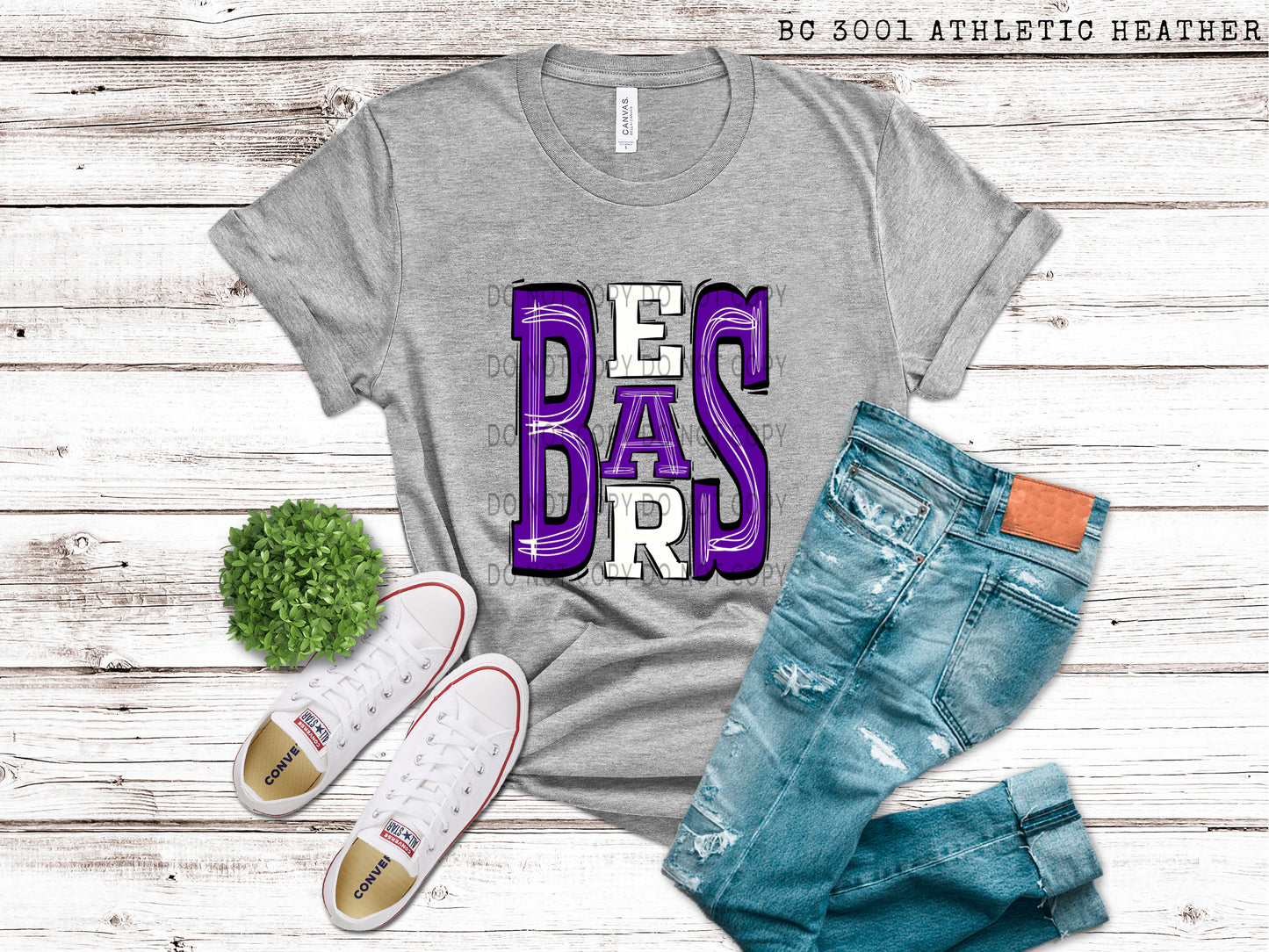 Bears Purple and White - DTF