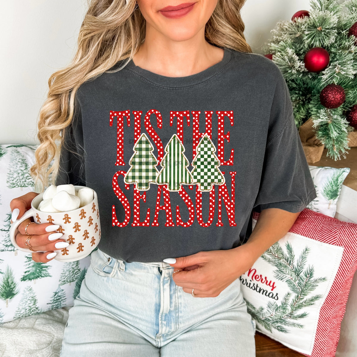 Tis the Season red trio trees- DTF&UV