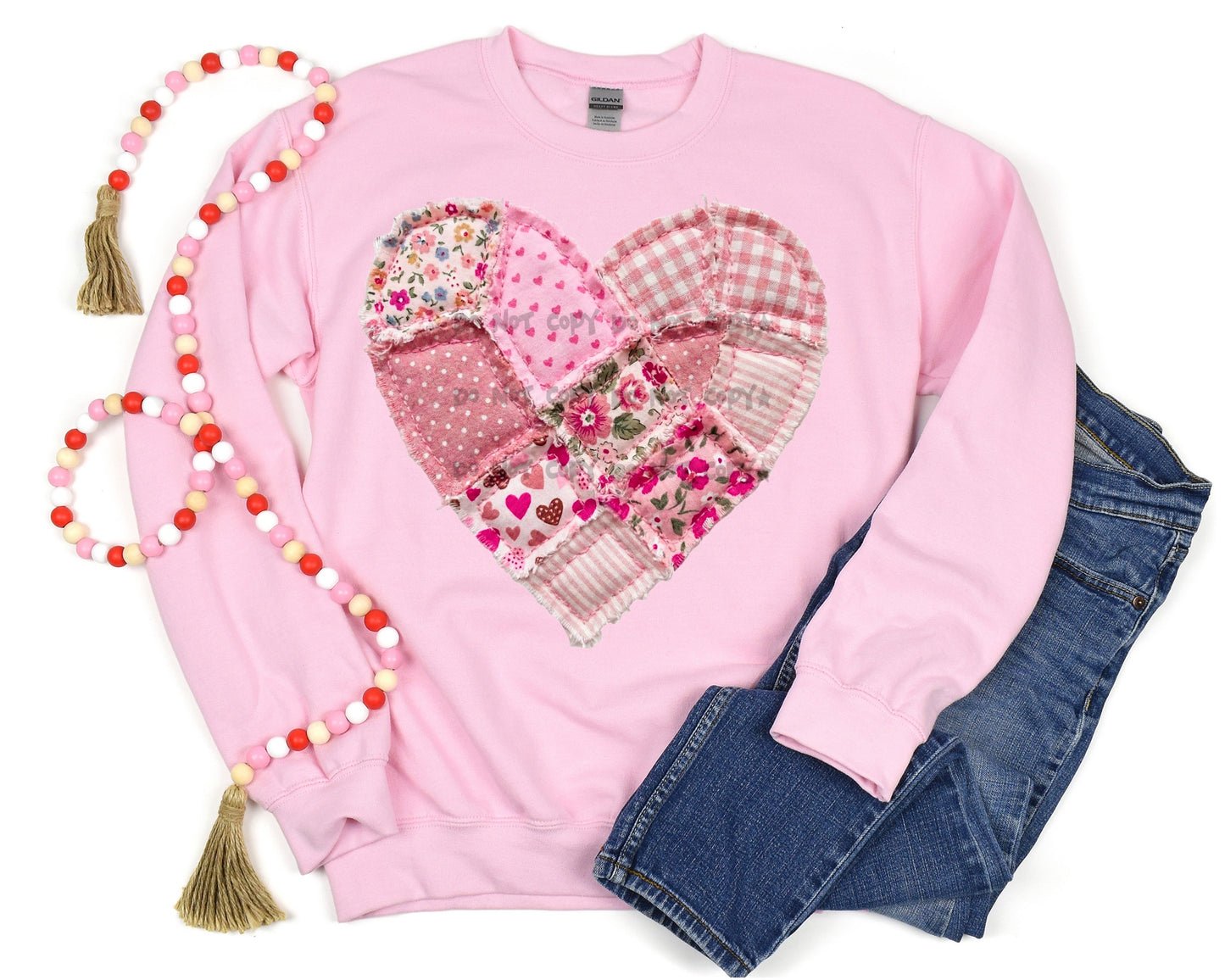 Quilted heart-DTF&UV