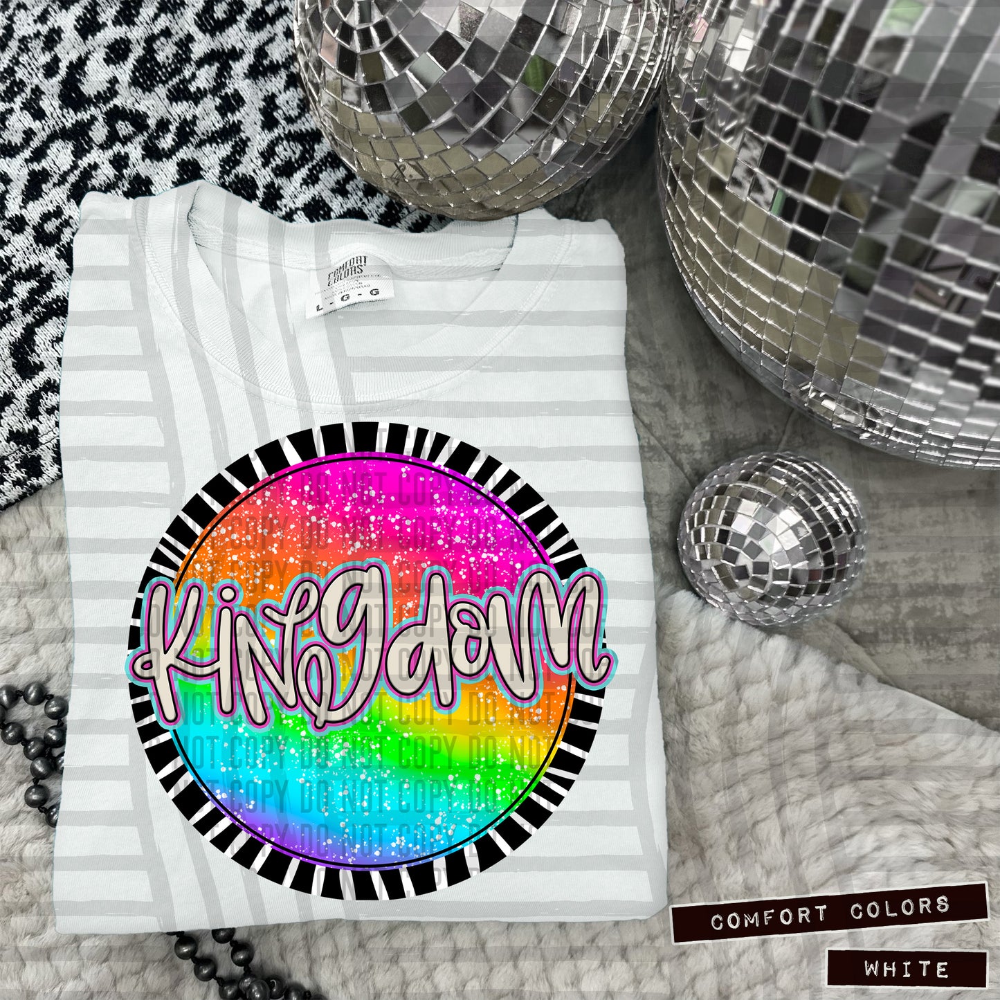 Rainbow Splatter Rounds(Dropdown)- DTF&UV