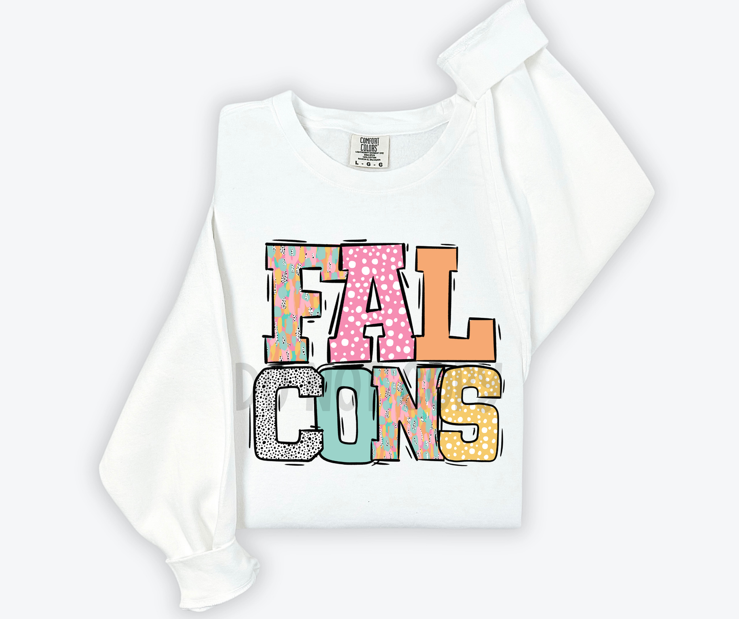 Pastel Stroke Varsity Mascots (ALL Mascots in this listing Dropdown)-DTF