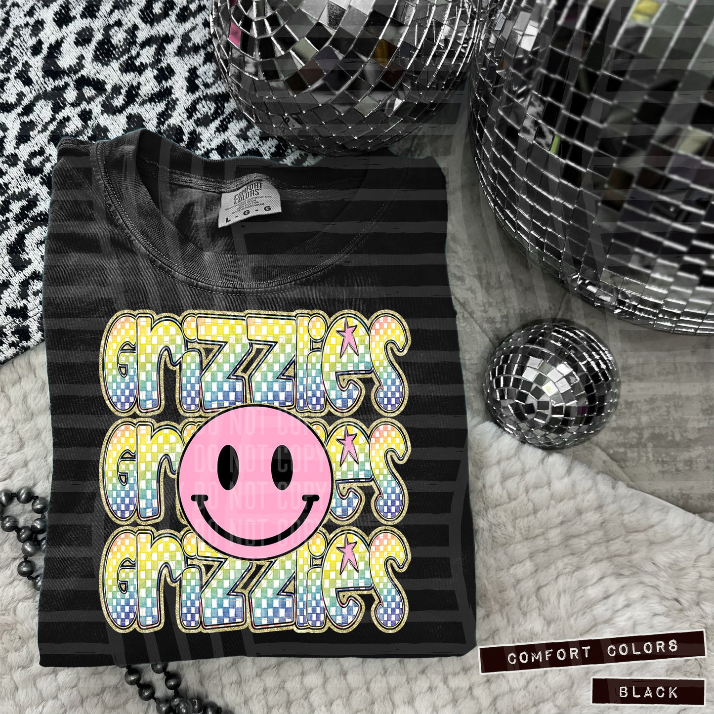 Pink Smiley Triple Stack (Dropdown)- DTF&UV