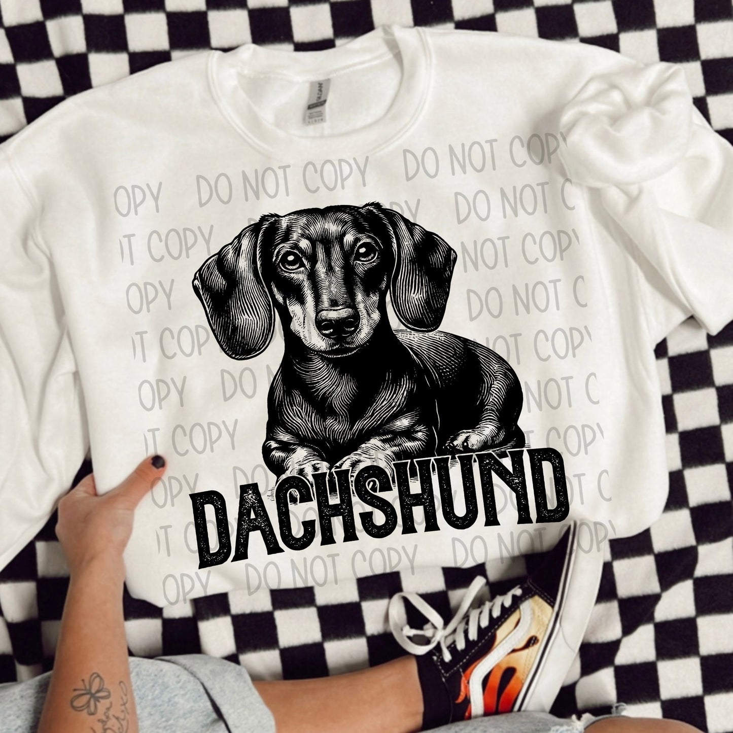 Short Hair Dachshund Portrait - DTF