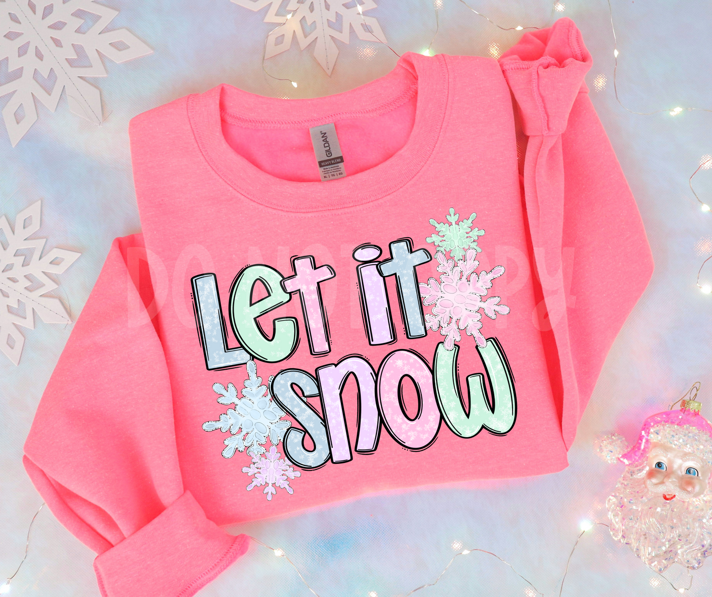 Let it snow pastel-DTF