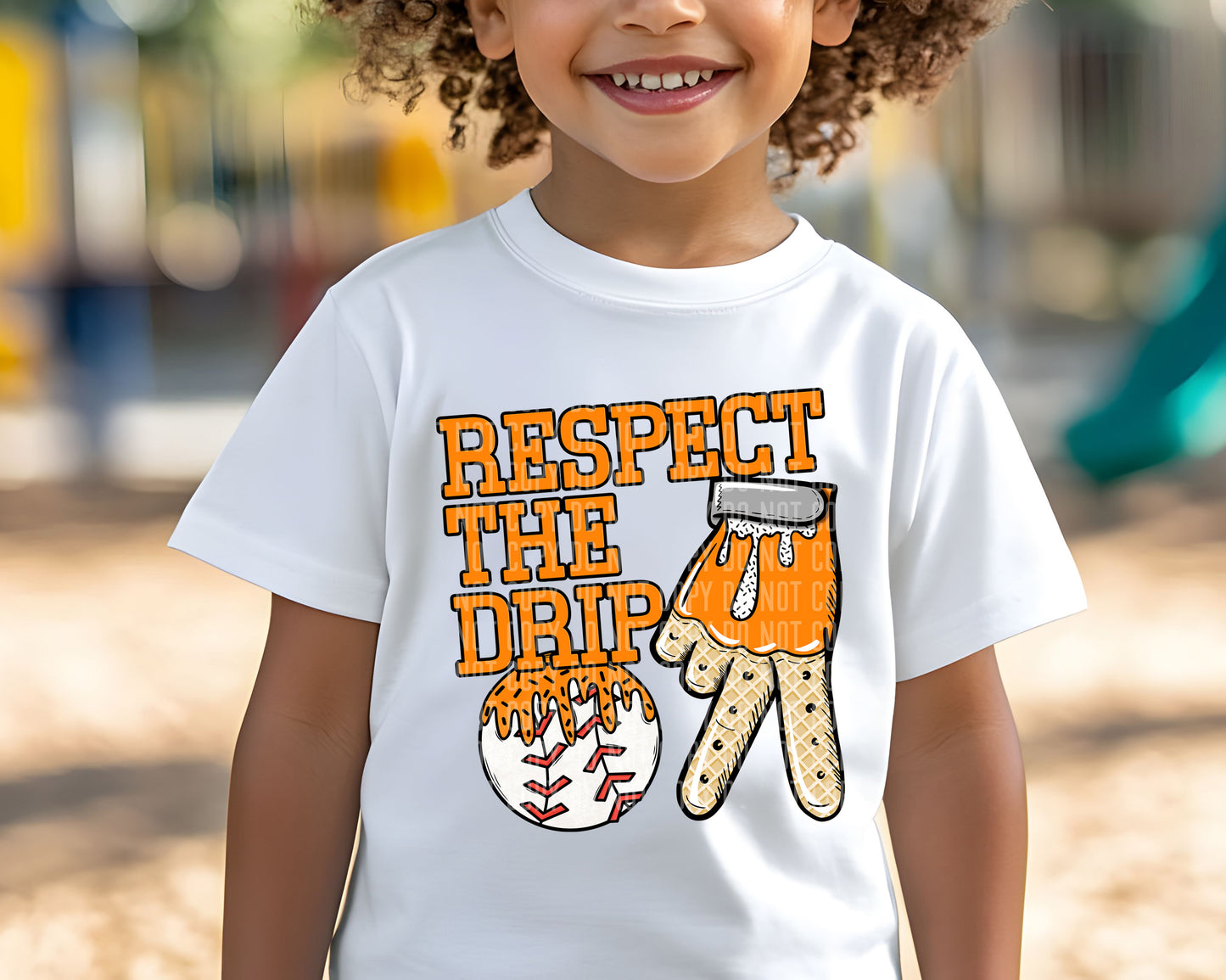 Baseball Glove Drip(dropdown)-DTF
