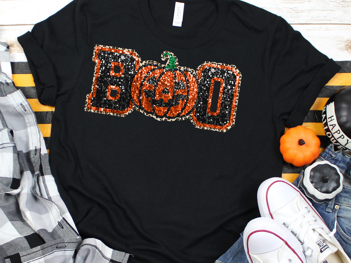Boo halloween sequin-DTF