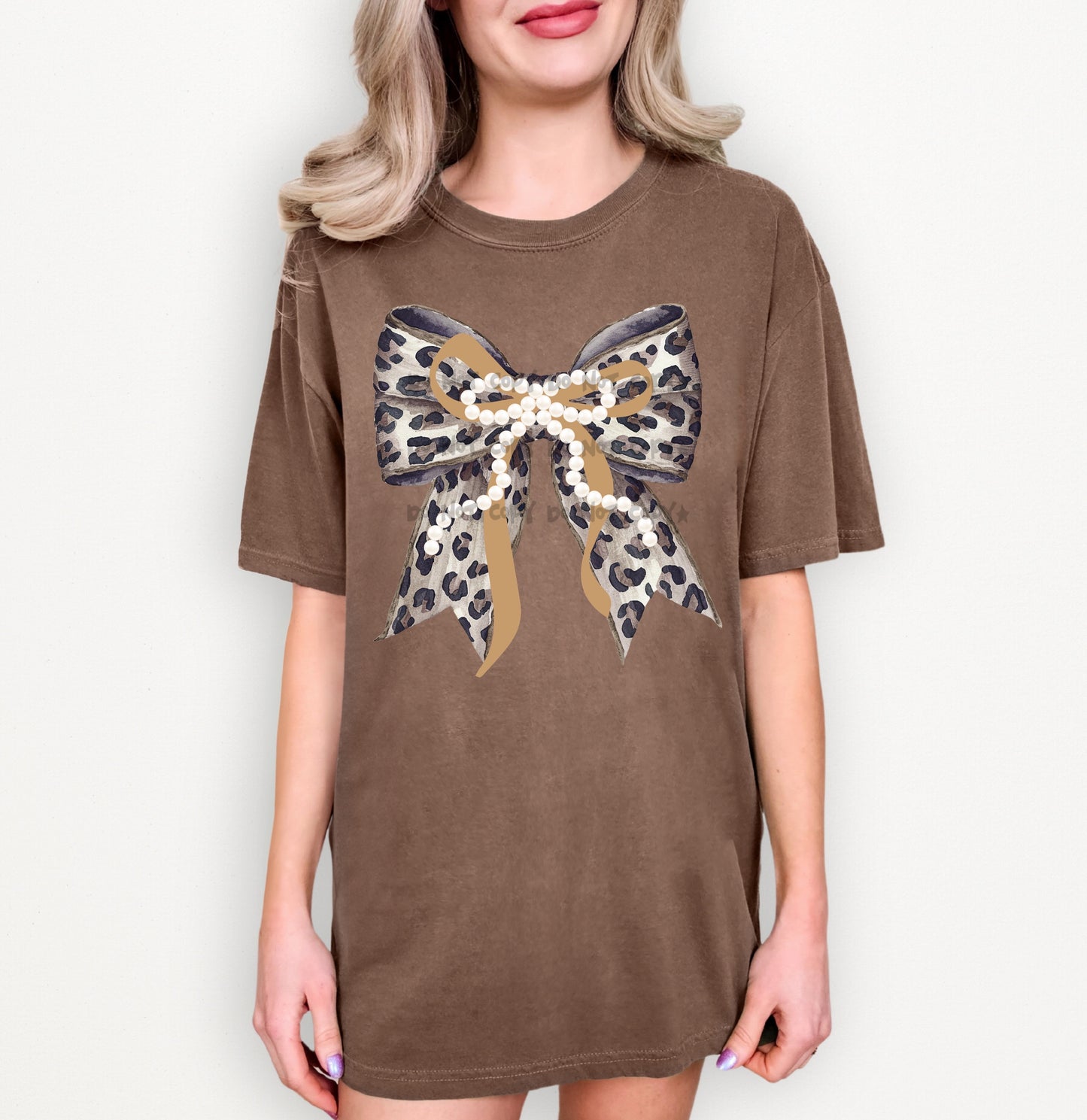 Leopard fall bow-DTF&UV