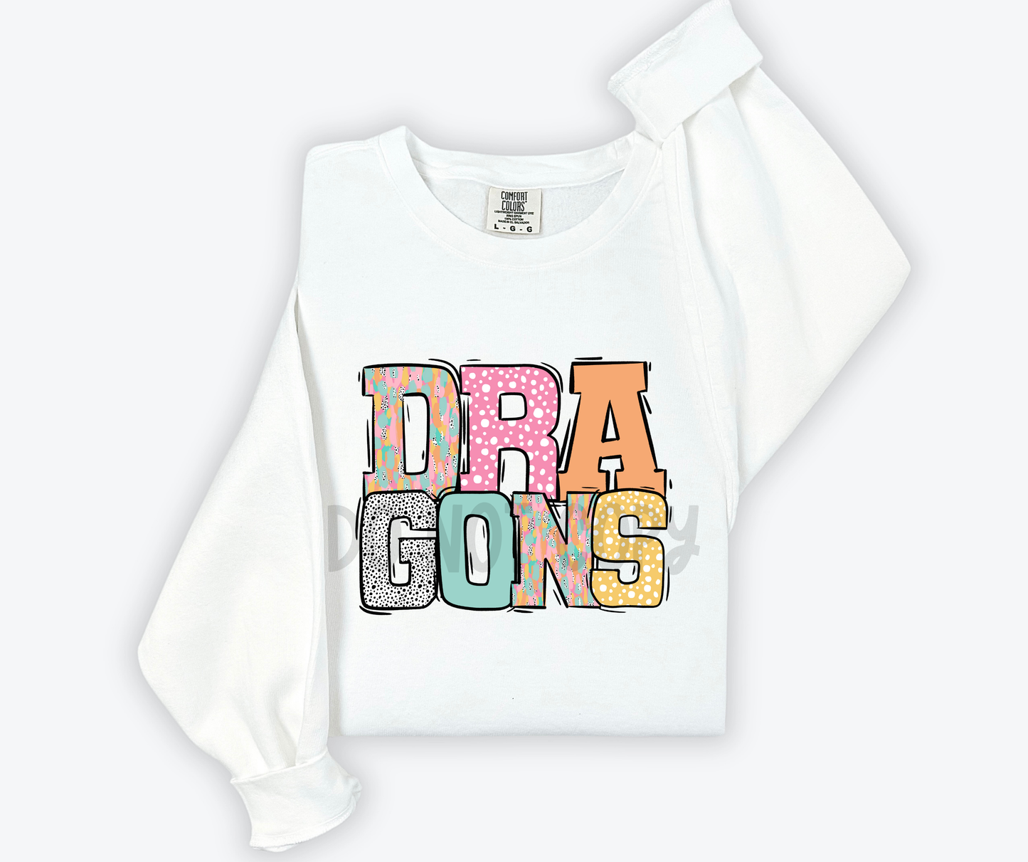 Pastel Stroke Varsity Mascots (ALL Mascots in this listing Dropdown)-DTF