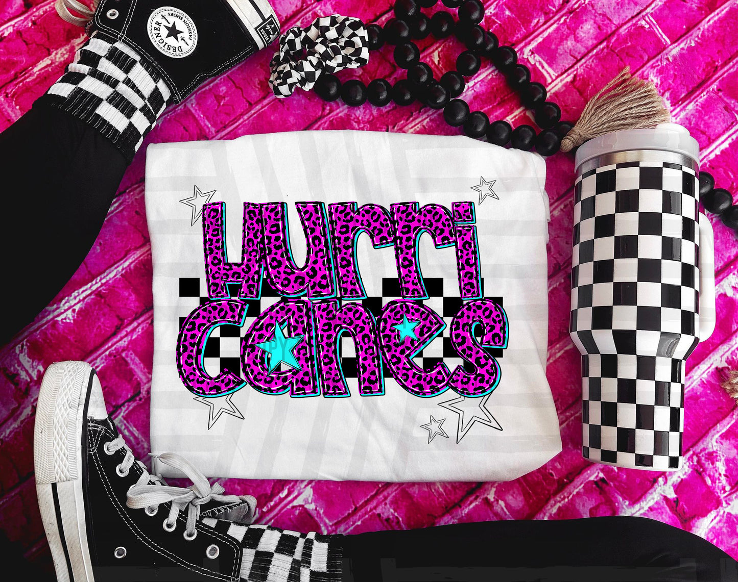 Pink Leopard Neon Mascots (dropdown)-DTF&UV