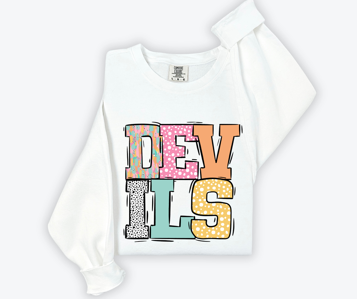 Pastel Stroke Varsity Mascots (ALL Mascots in this listing Dropdown)-DTF
