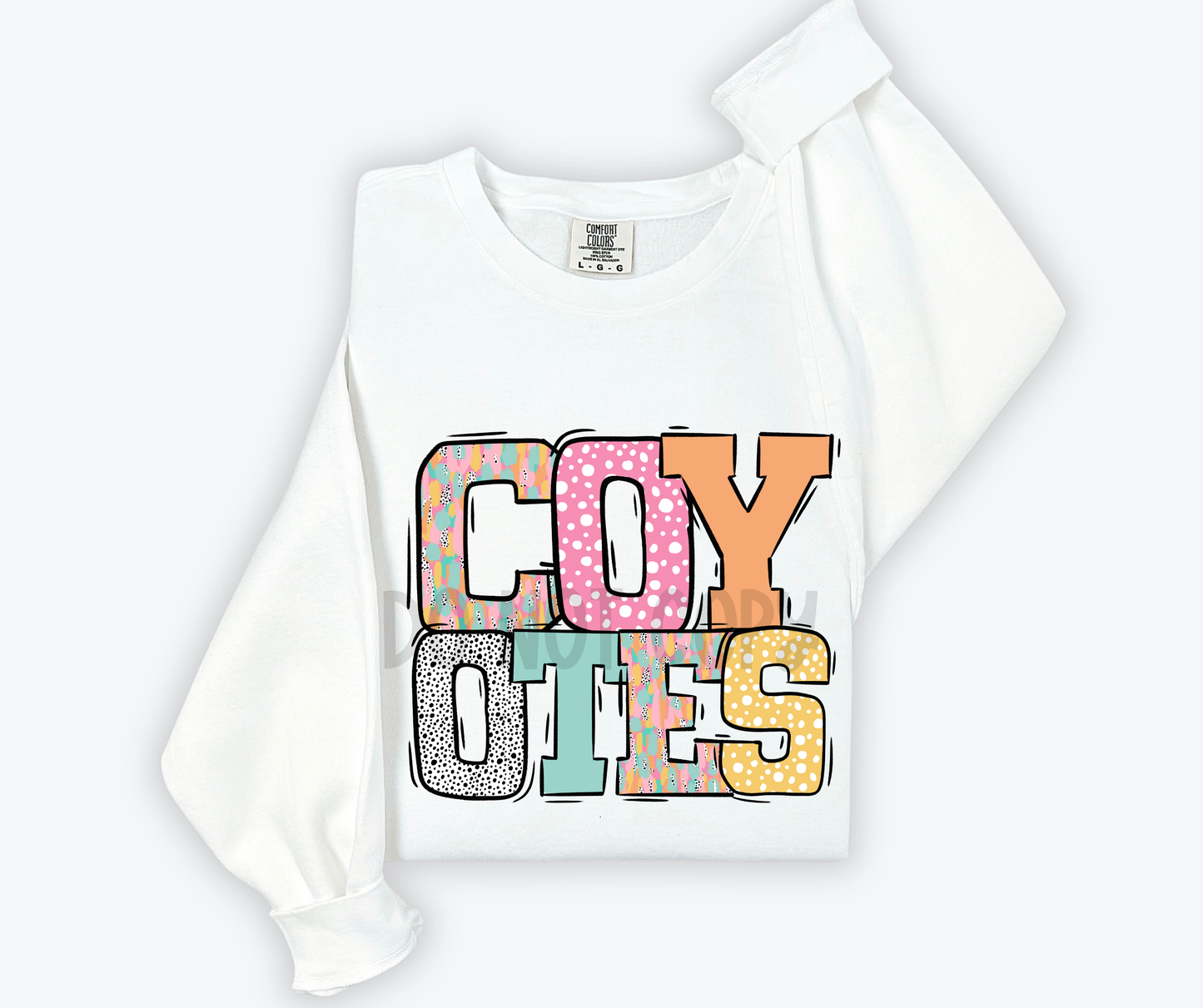 Pastel Stroke Varsity Mascots (ALL Mascots in this listing Dropdown)-DTF