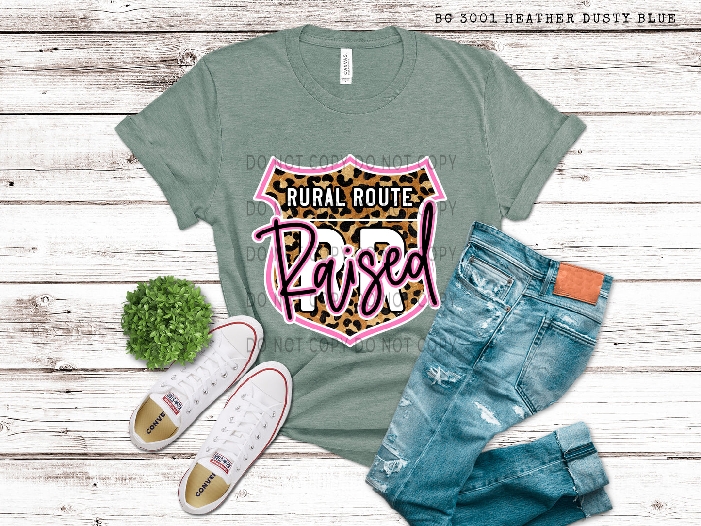 Rural Route Raised Pink - DTF