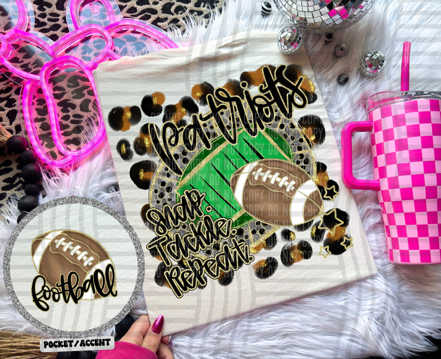 Snap Tackle Repeat Mascot (Includes front and back) (Dropdown)- DTF&UV