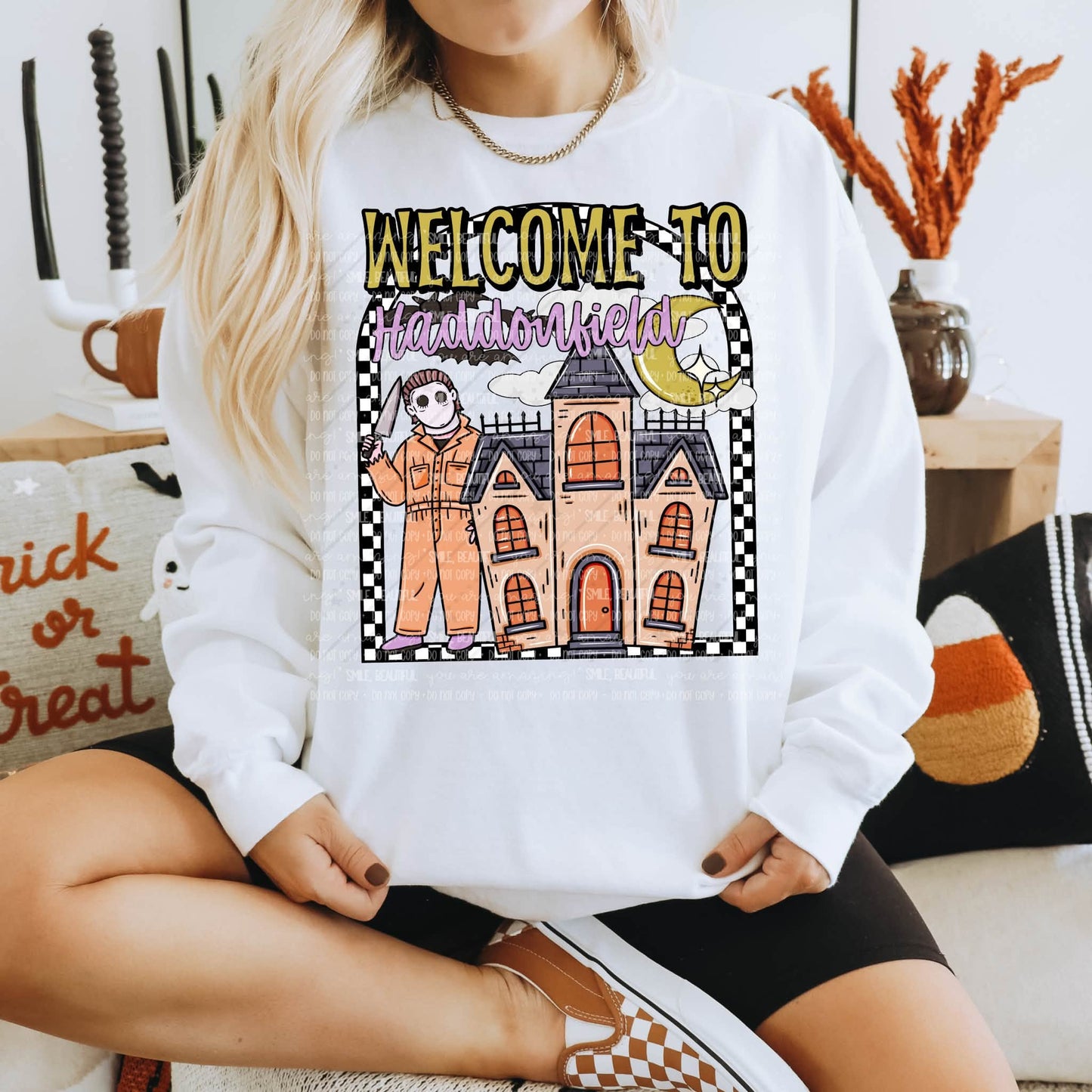 WELCOME TO HADDONFIELD 🔪🎃-DTF&UV