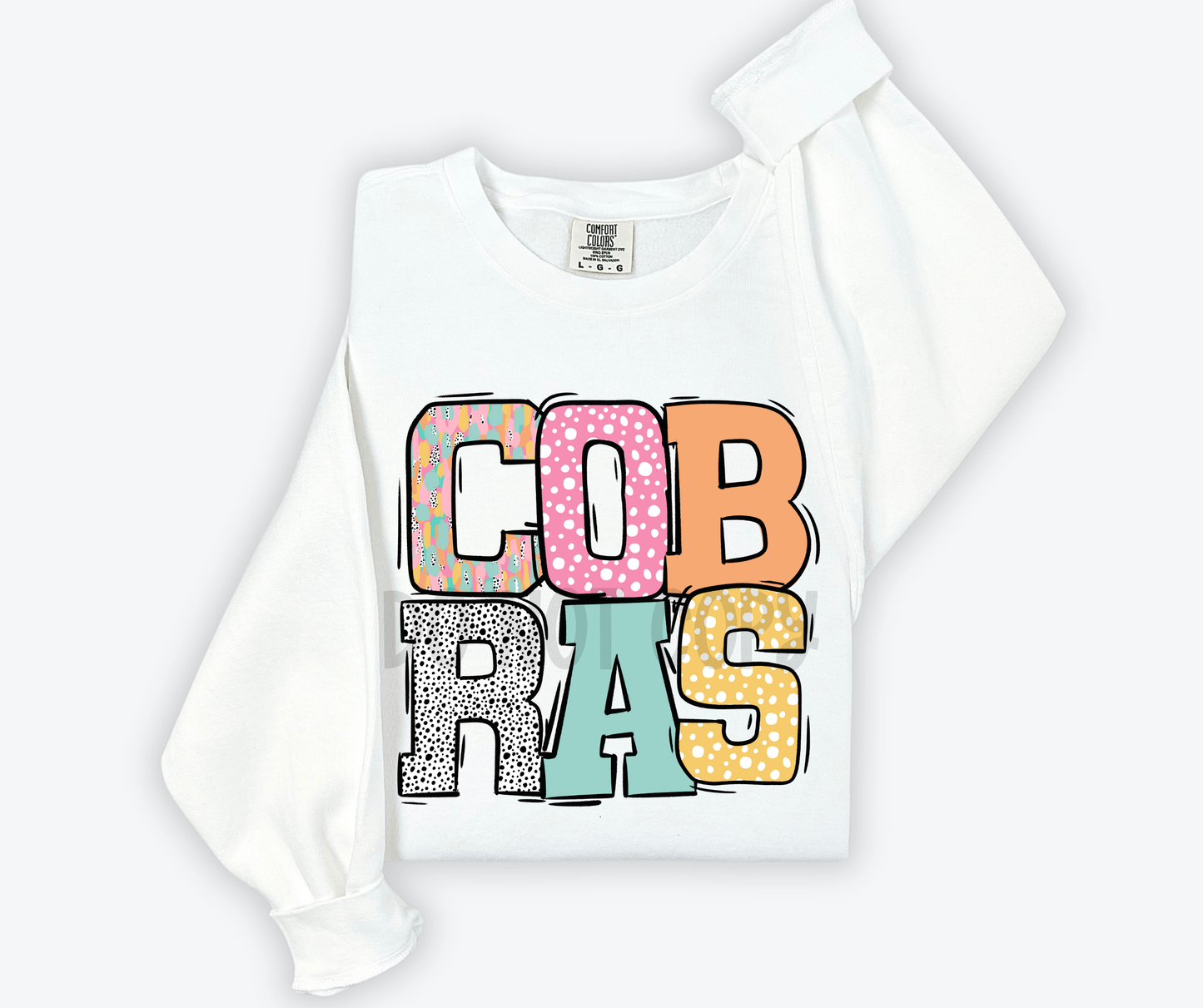 Pastel Stroke Varsity Mascots (ALL Mascots in this listing Dropdown)-DTF