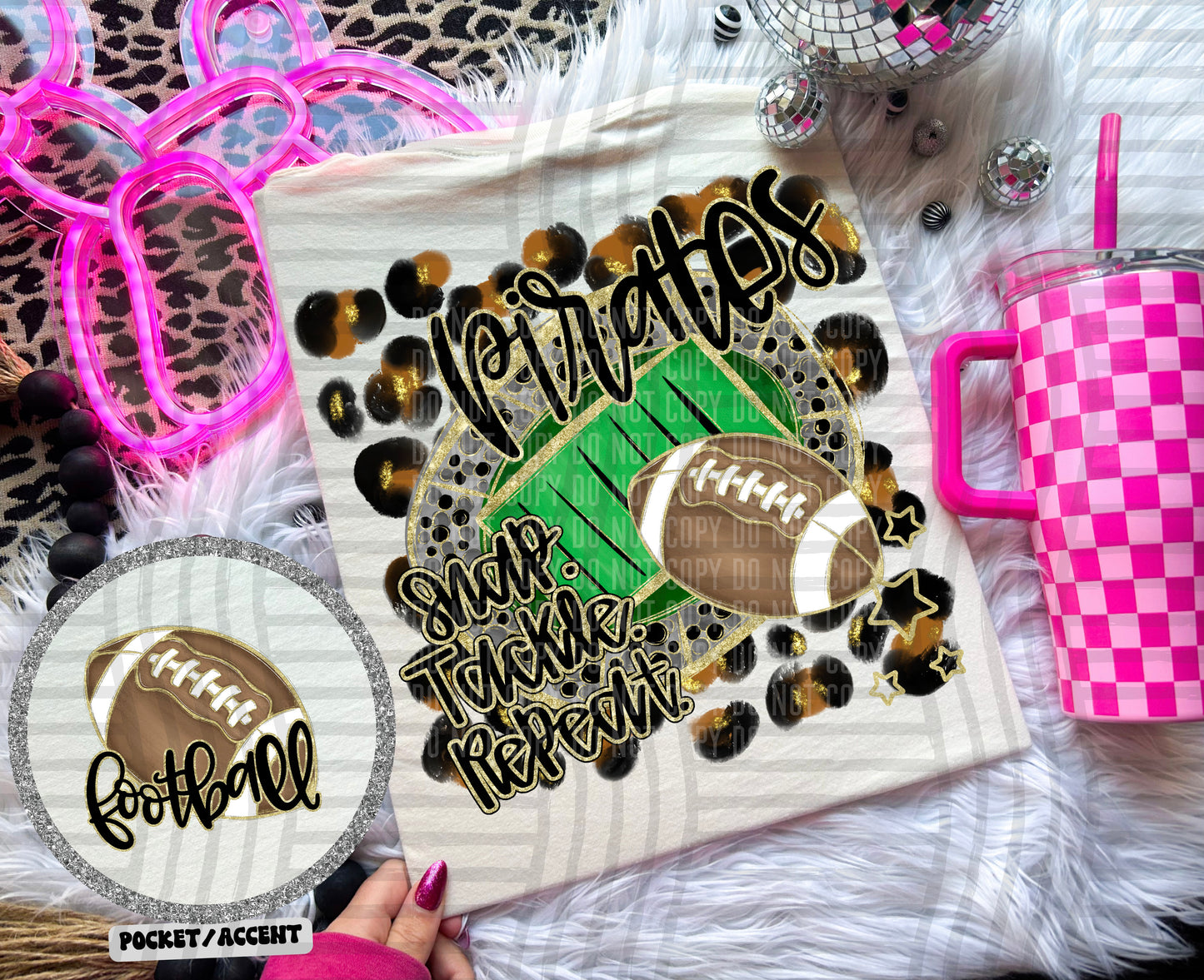 Snap Tackle Repeat Mascot (Includes front and back) (Dropdown)- DTF&UV