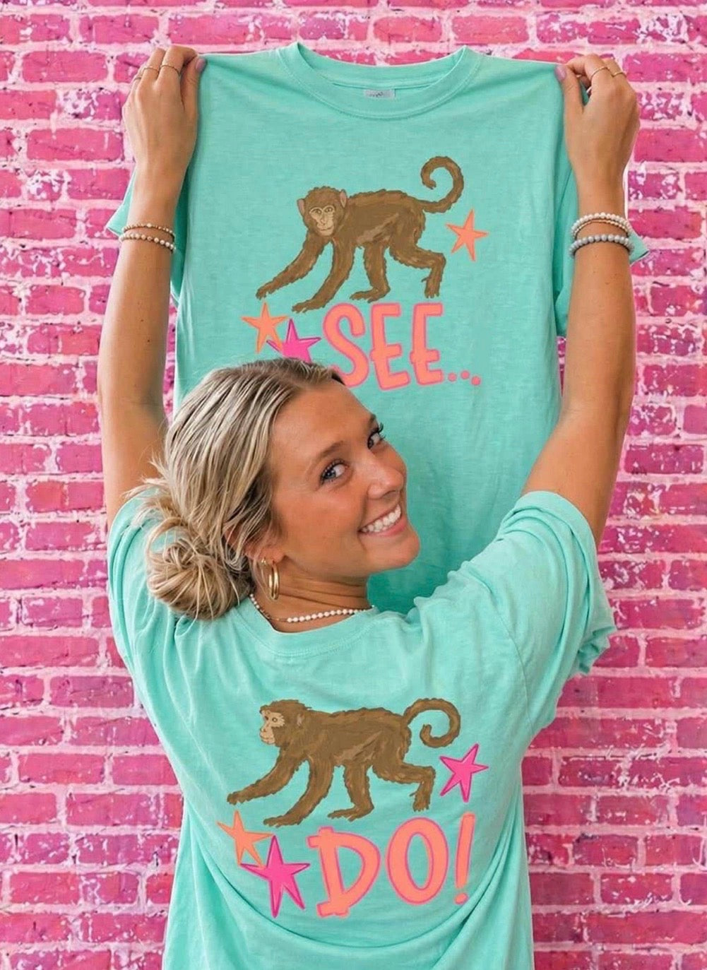 Monkey See Monkey Do (BACK)-DTF&UV
