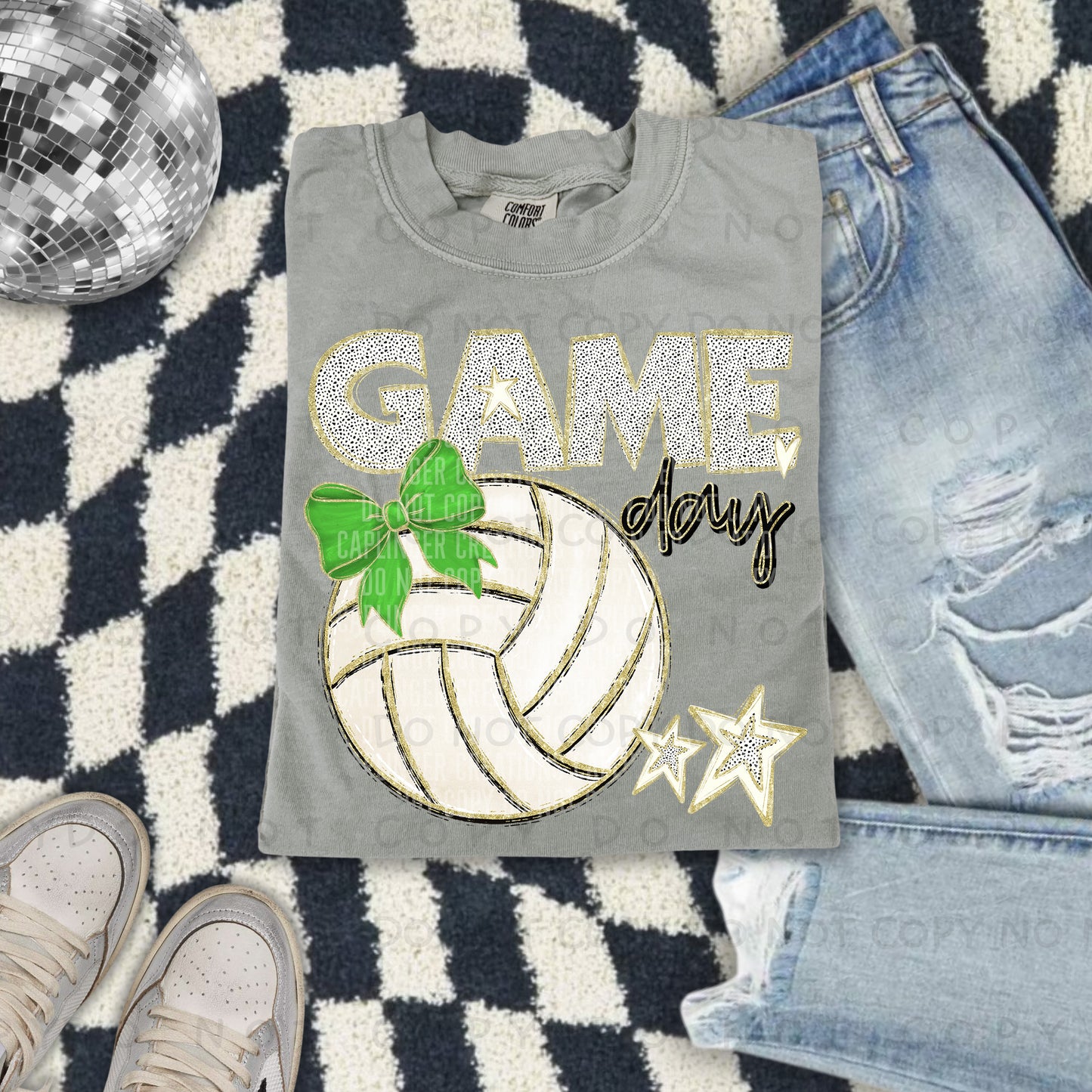 Game day Volleyball(all colors in dropdown)-DTF