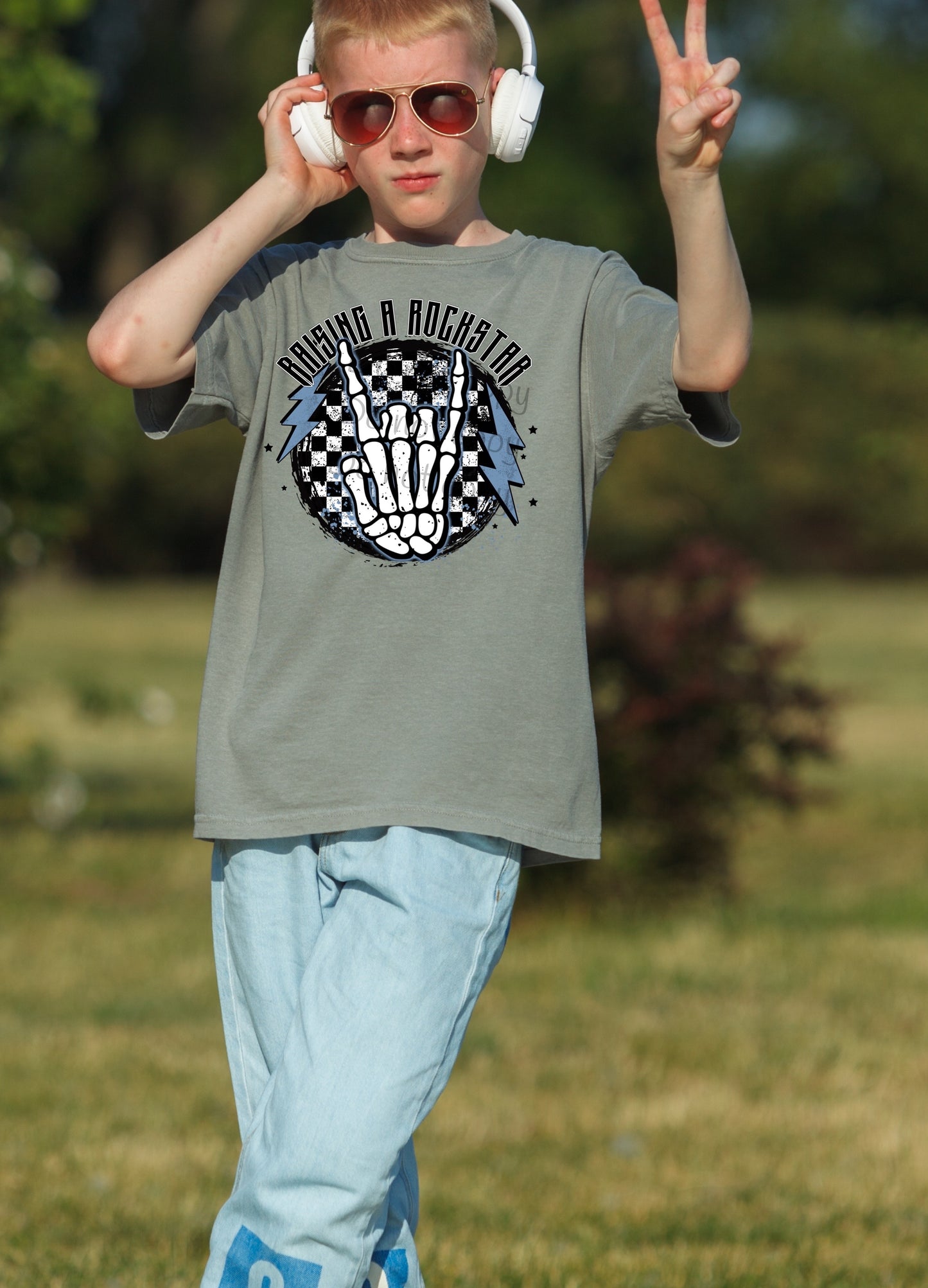 Raising a rockstar blue-DTF
