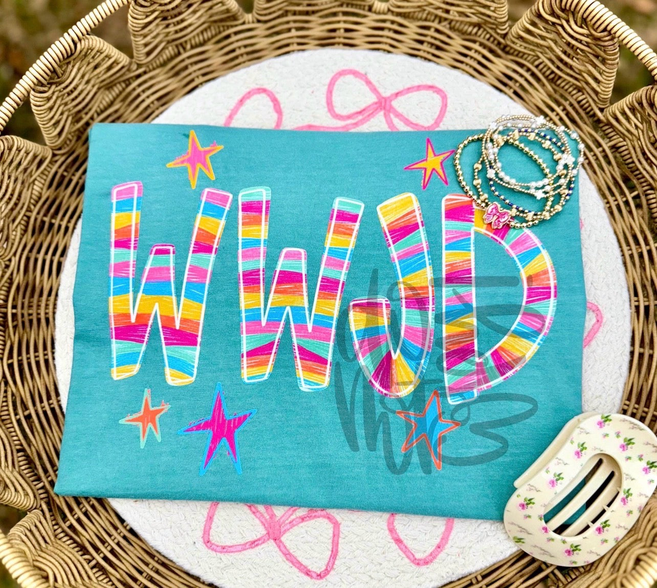 WWJD colorful stripes-DTF&UV