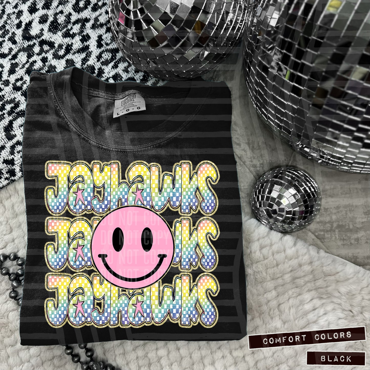 Pink Smiley Triple Stack (Dropdown)- DTF&UV