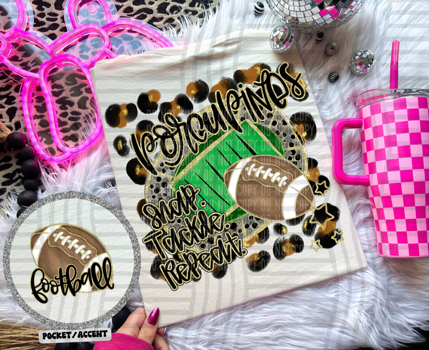 Snap Tackle Repeat Mascot (Includes front and back) (Dropdown)- DTF&UV