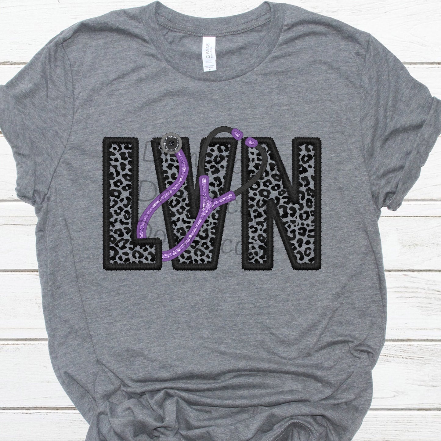 LVN purple stethoscope-DTF