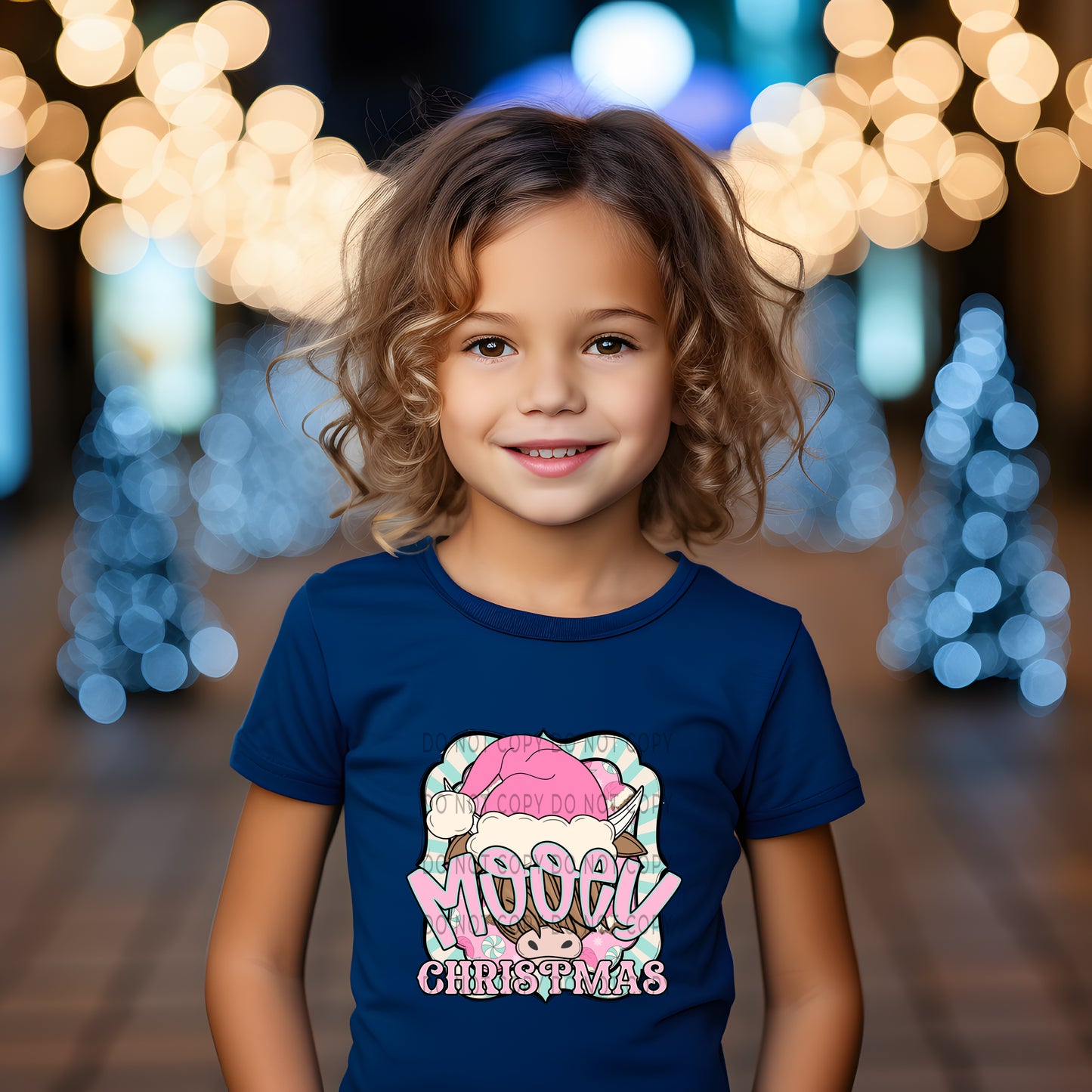 Mooey Christmas Pink -DTF