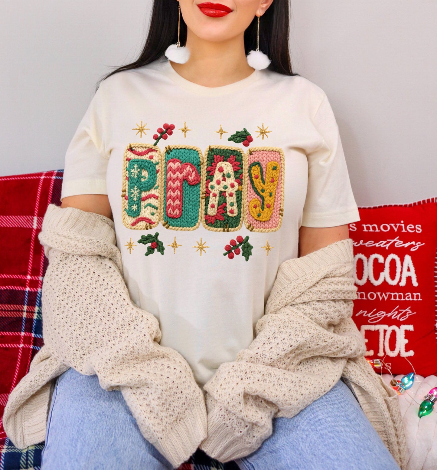 Pray faux knit-DTF&UV