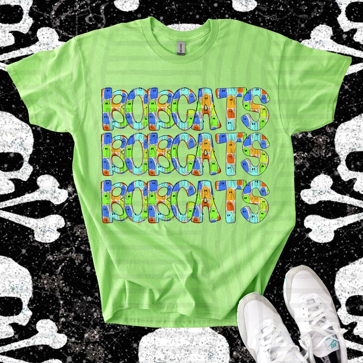 Stacked Ghost Boy CUSTOM: (ANY NAME, ANY MASCOT)-DTF&UV