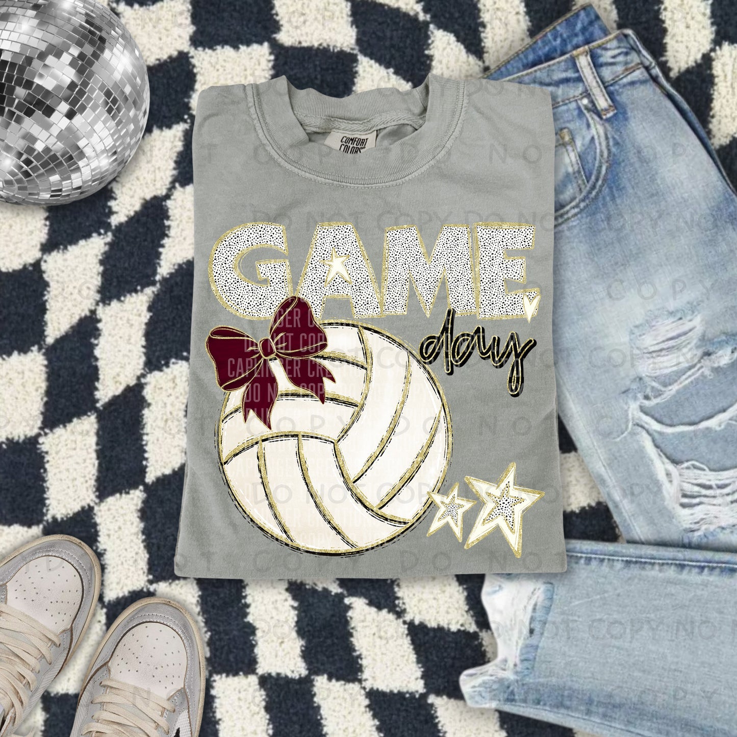 Game day Volleyball(all colors in dropdown)-DTF