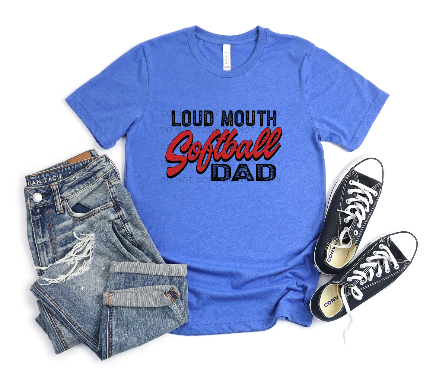 Loud Mouth Softball Dad - DTF