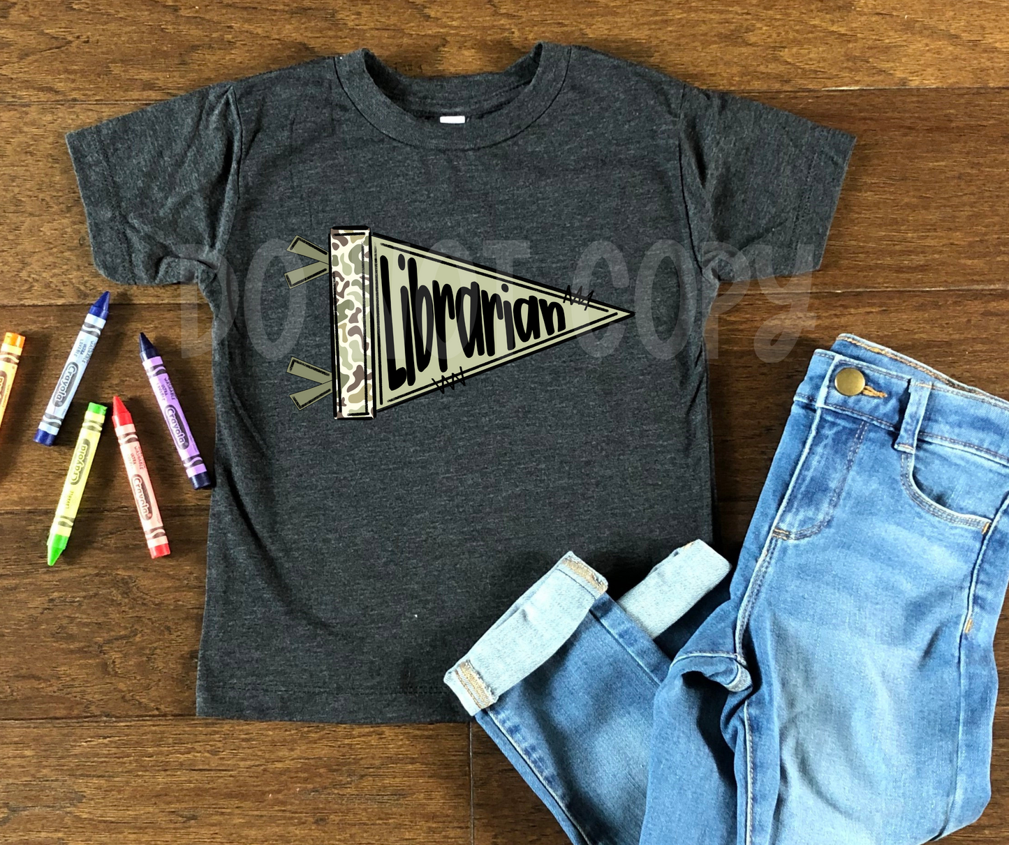 Camo School Pennant(Dropdown)- DTF&UV