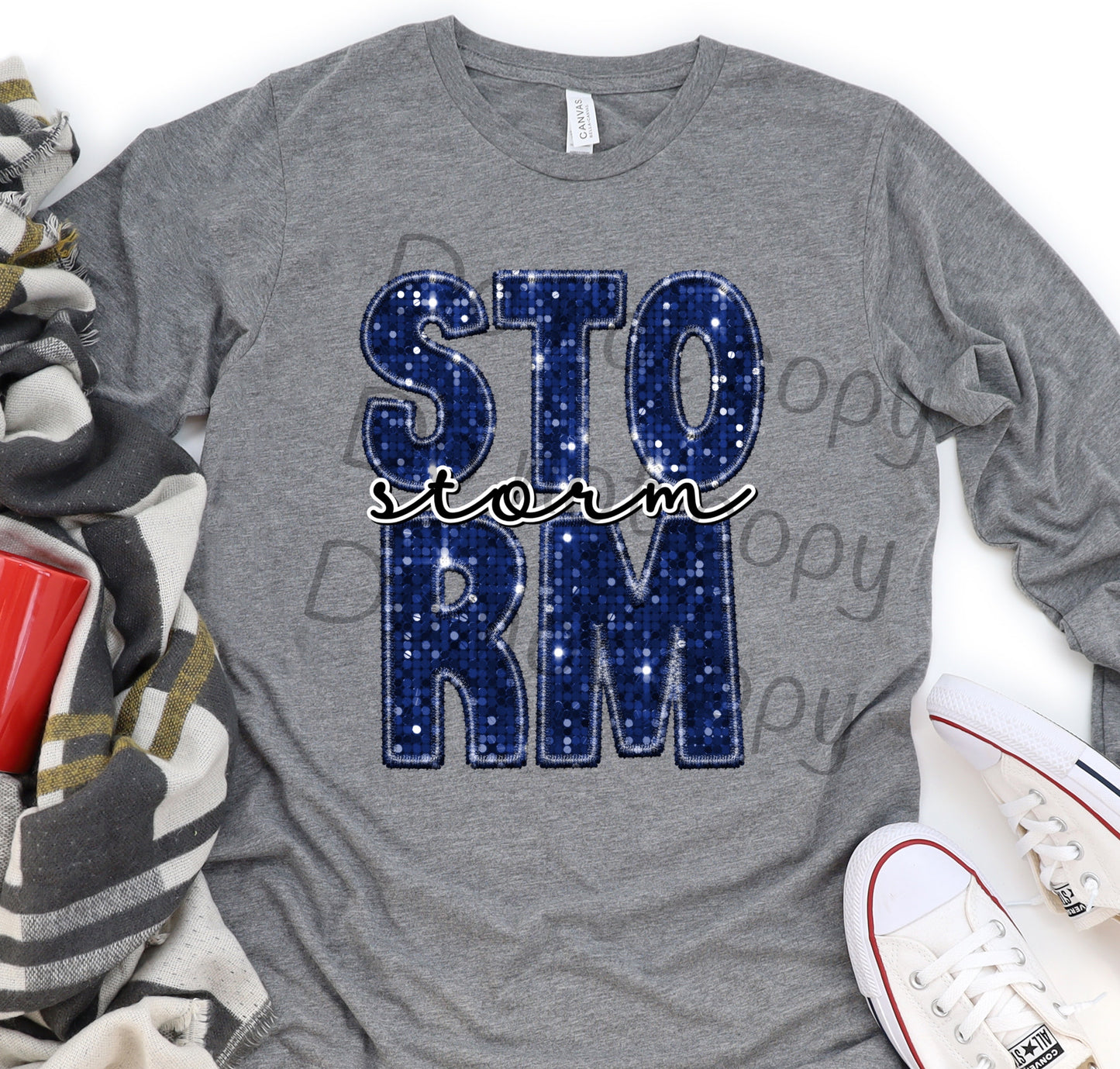 Storm stacked sequin -DTF