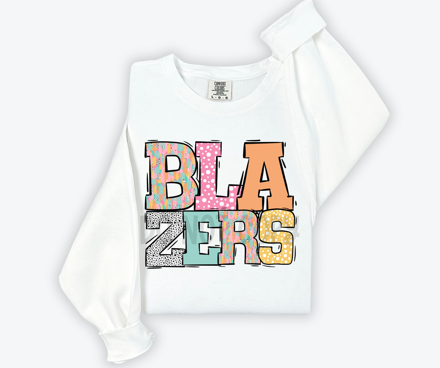 Pastel Stroke Varsity Mascots (ALL Mascots in this listing Dropdown)-DTF