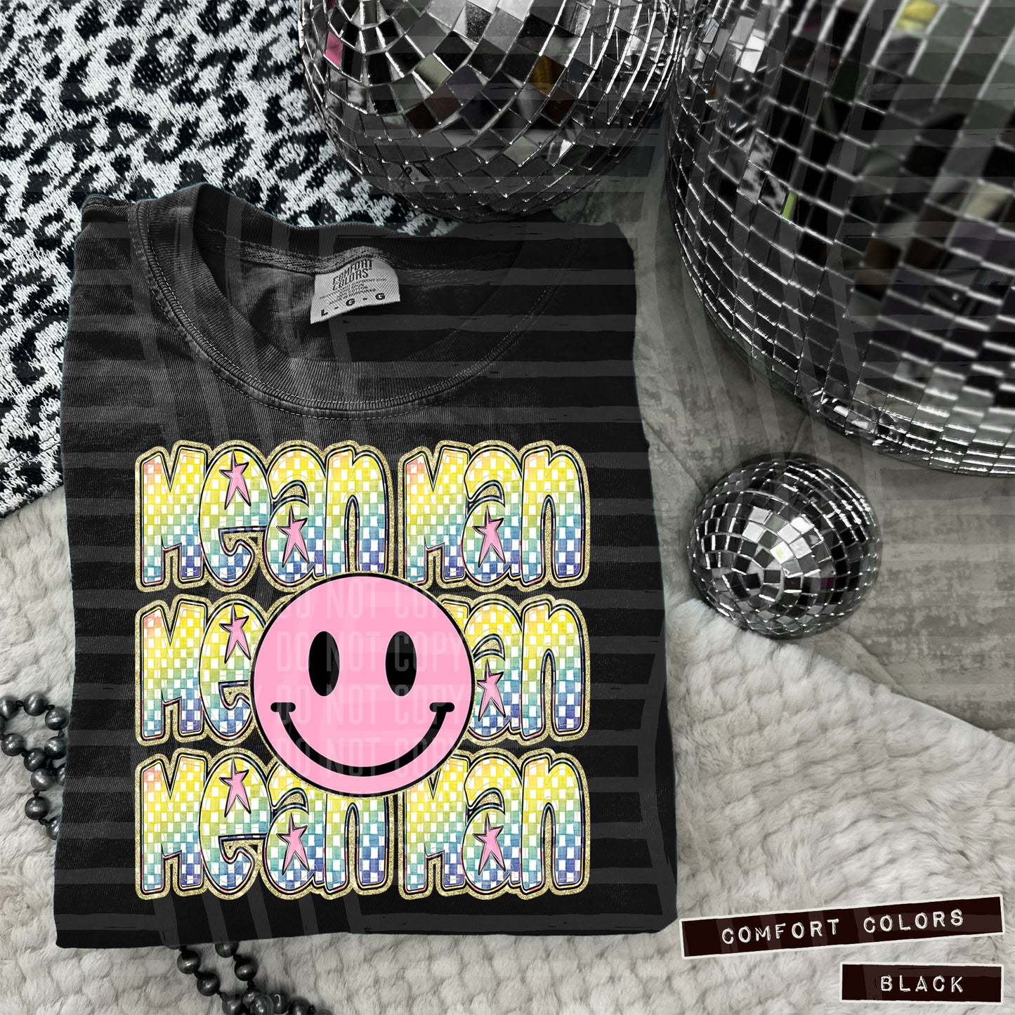Pink Smiley Triple Stack (Dropdown)- DTF&UV