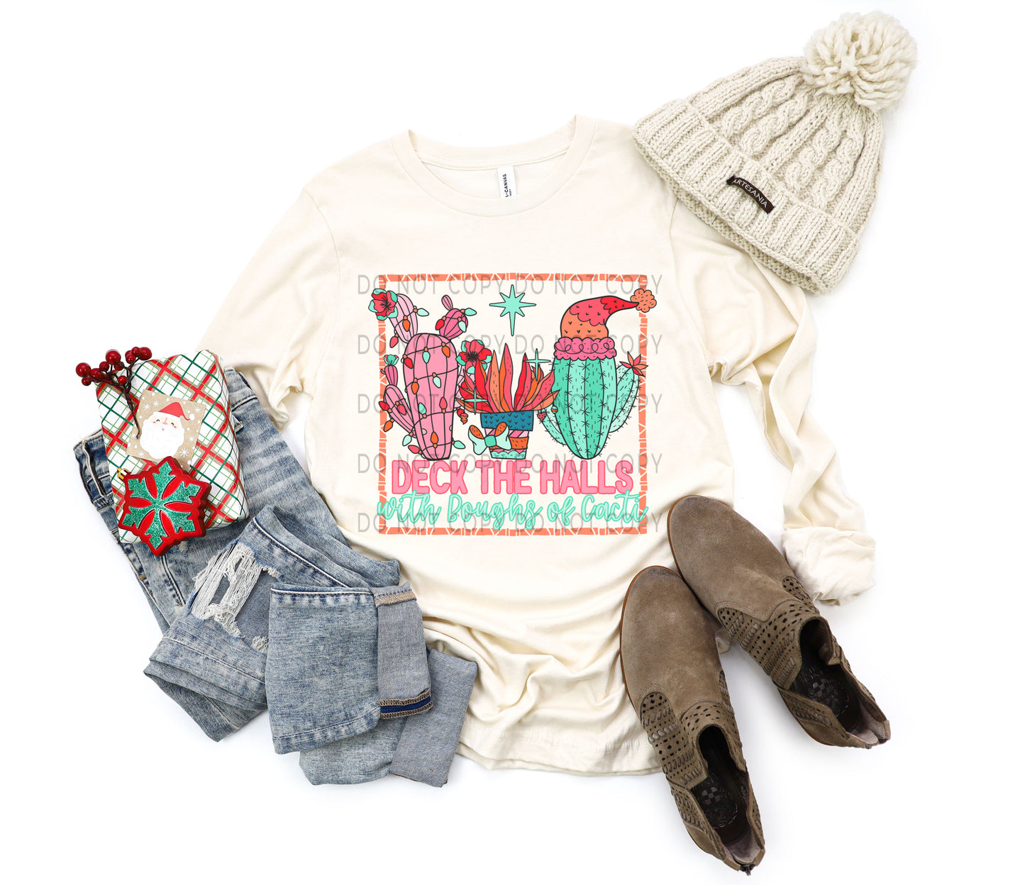 Deck The Halls With Boughs Of Cacti -DTF