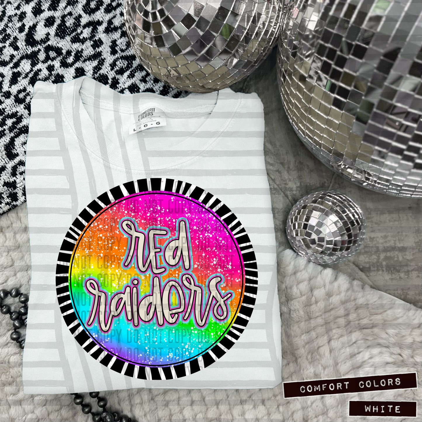 Rainbow Splatter Rounds(Dropdown)- DTF&UV