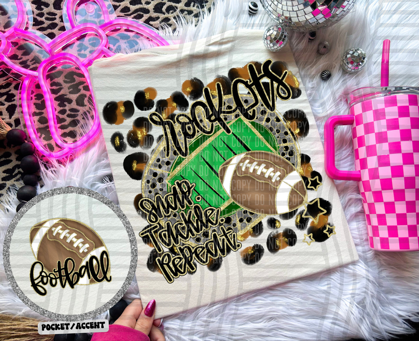 Snap Tackle Repeat Mascot (Includes front and back) (Dropdown)- DTF&UV
