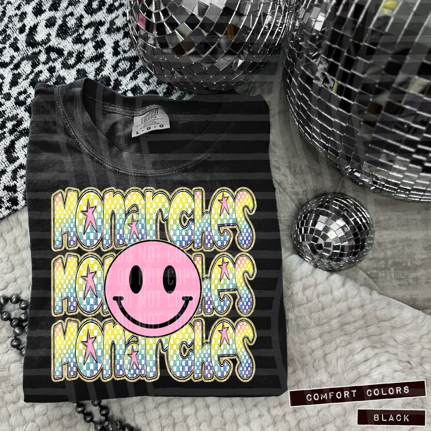 Pink Smiley Triple Stack (Dropdown)- DTF&UV