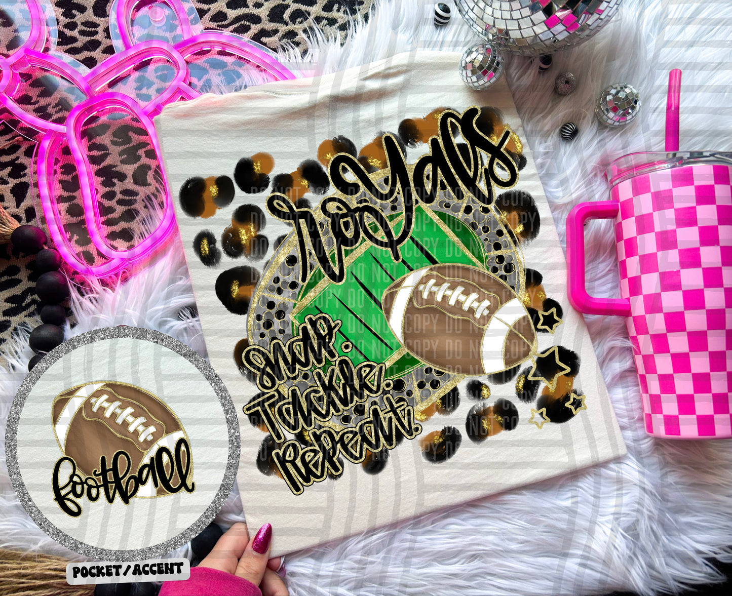 Snap Tackle Repeat Mascot (Includes front and back) (Dropdown)- DTF&UV