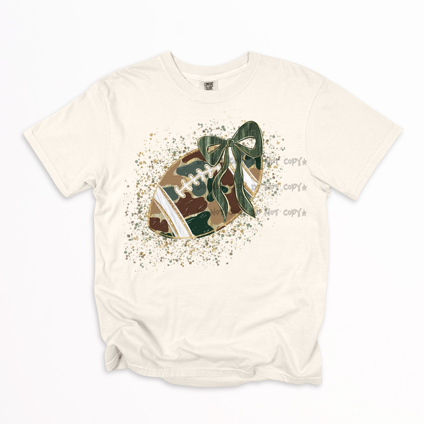 Camo splatter football- DTF DEAL