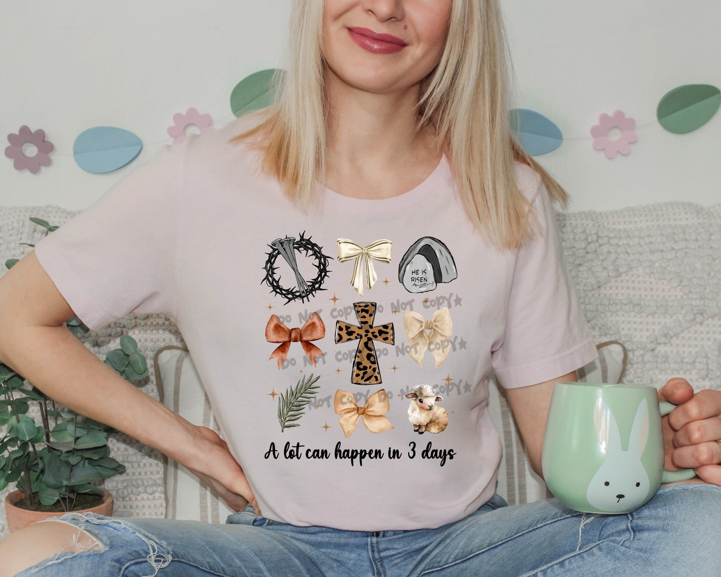 A lot can happen in three days Easter collage-DTF