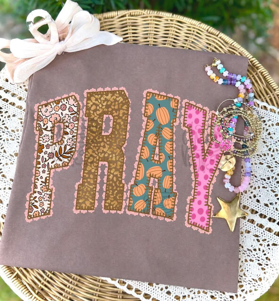 Pray faux applique- DTF DEAL