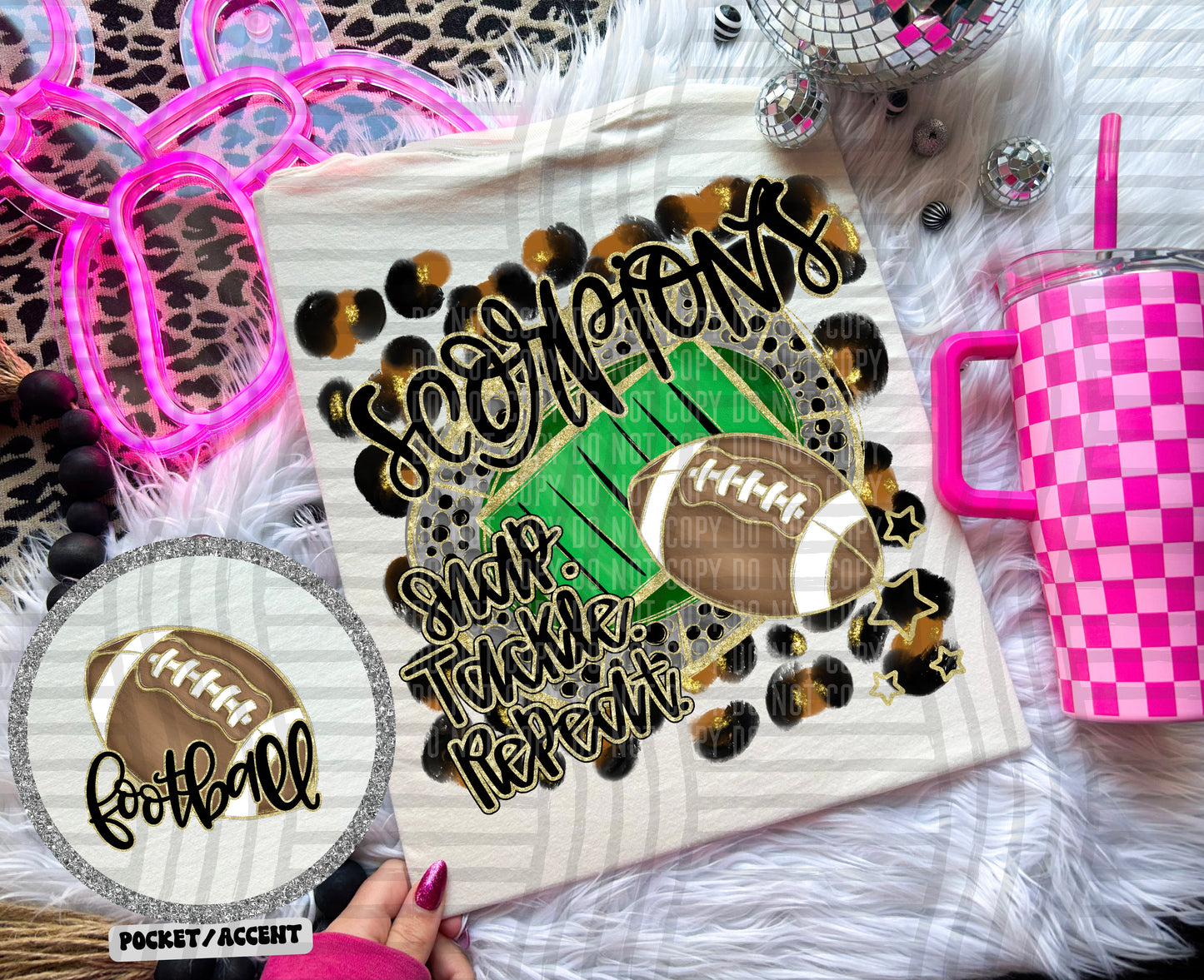 Snap Tackle Repeat Mascot (Includes front and back) (Dropdown)- DTF&UV
